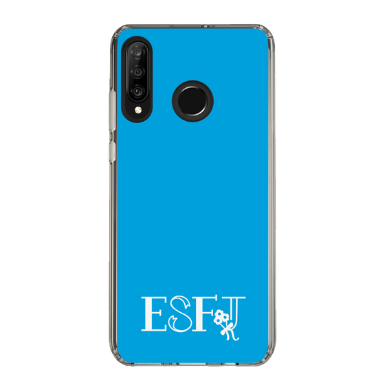 Slim Protection Case［ Original - ESFJ Consul - Alphabet - Blue ］