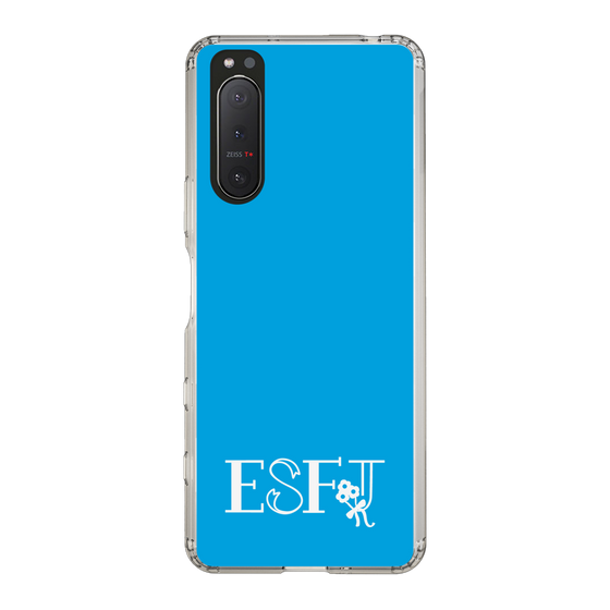 Slim Protection Case［ Original - ESFJ Consul - Alphabet - Blue ］