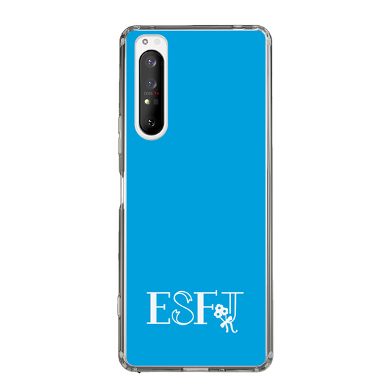 Slim Protection Case［ Original - ESFJ Consul - Alphabet - Blue ］