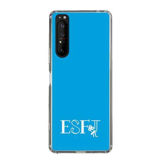 Slim Protection Case［ Original - ESFJ Consul - Alphabet - Blue ］