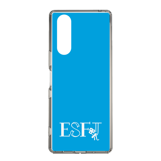Slim Protection Case［ Original - ESFJ Consul - Alphabet - Blue ］