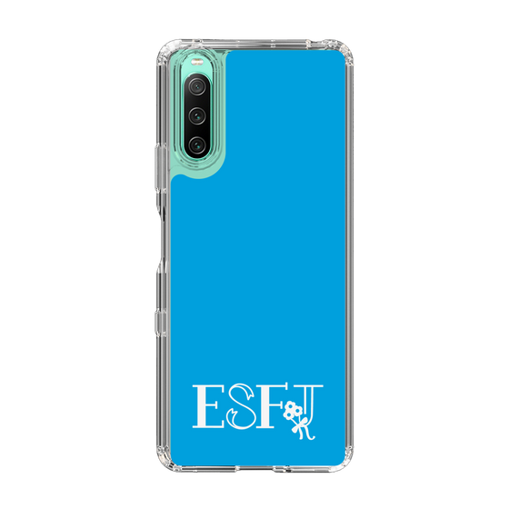 Slim Protection Case［ オリジナル - ESFJ 領事 - アルファベット - Blue ］