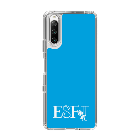 Slim Protection Case［ オリジナル - ESFJ 領事 - アルファベット - Blue ］