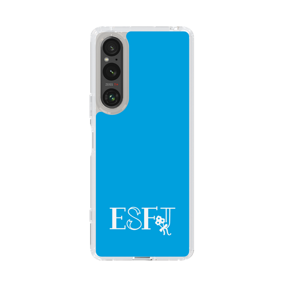 Slim Protection Case［ オリジナル - ESFJ 領事 - アルファベット - Blue ］