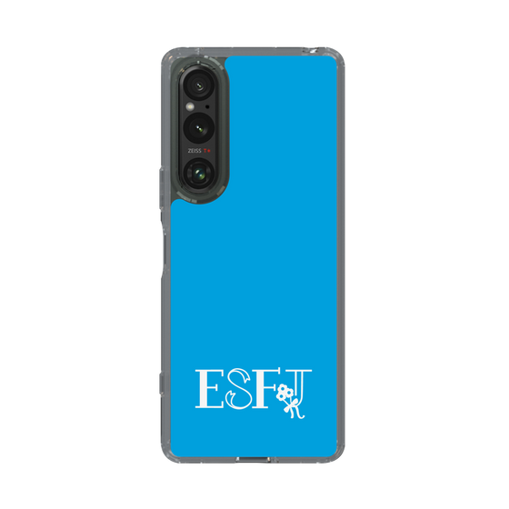 Slim Protection Case［ オリジナル - ESFJ 領事 - アルファベット - Blue ］