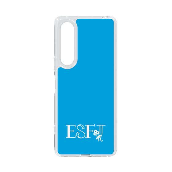 Slim Protection Case［ オリジナル - ESFJ 領事 - アルファベット - Blue ］