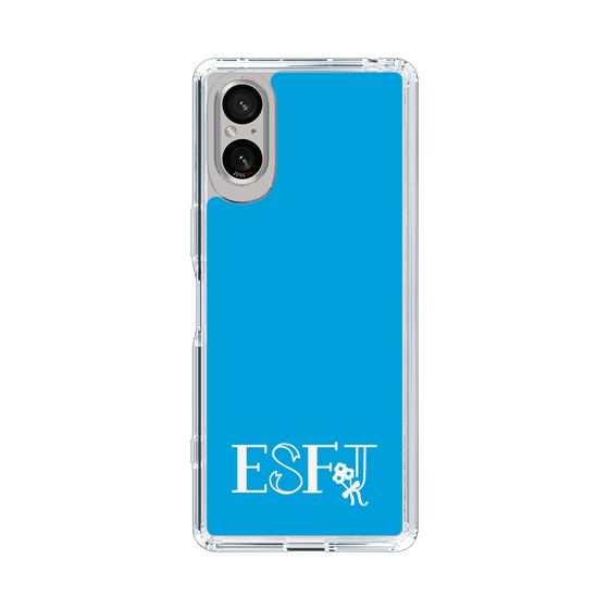 Slim Protection Case［ オリジナル - ESFJ 領事 - アルファベット - Blue ］