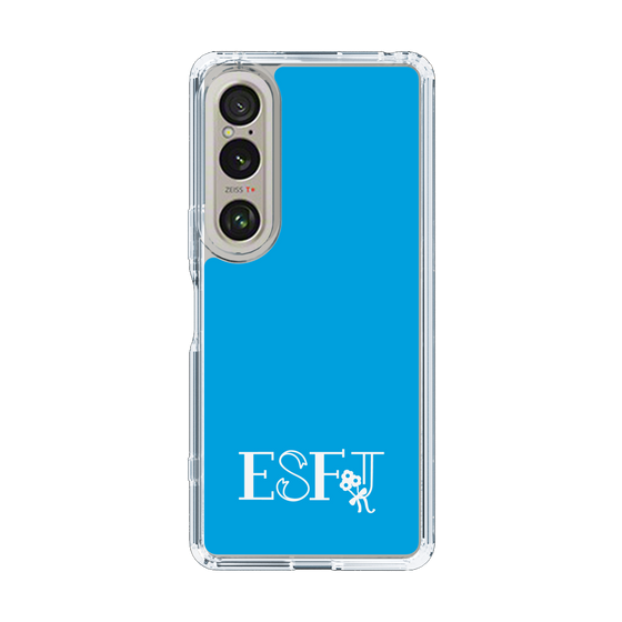 Slim Protection Case［ オリジナル - ESFJ 領事 - アルファベット - Blue ］