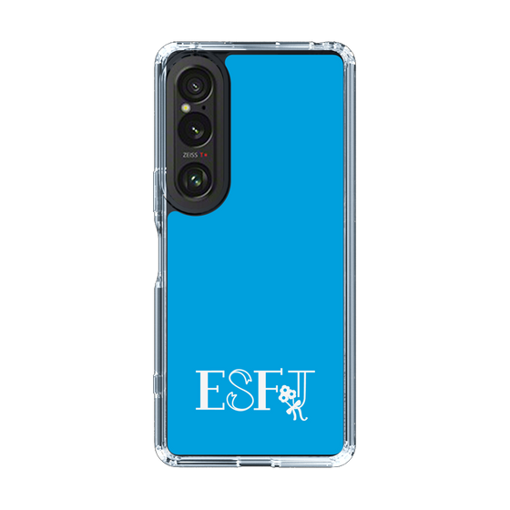 Slim Protection Case［ オリジナル - ESFJ 領事 - アルファベット - Blue ］