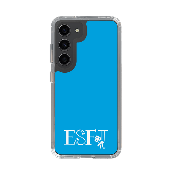 Slim Protection Case［ オリジナル - ESFJ 領事 - アルファベット - Blue ］