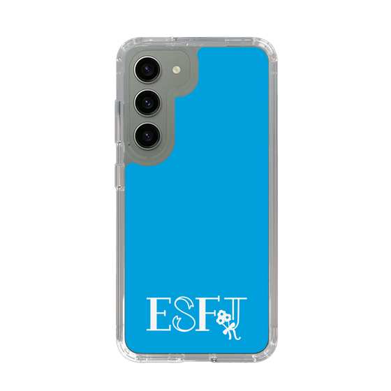 Slim Protection Case［ オリジナル - ESFJ 領事 - アルファベット - Blue ］