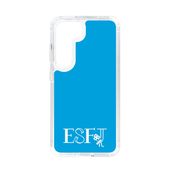 Slim Protection Case［ オリジナル - ESFJ 領事 - アルファベット - Blue ］