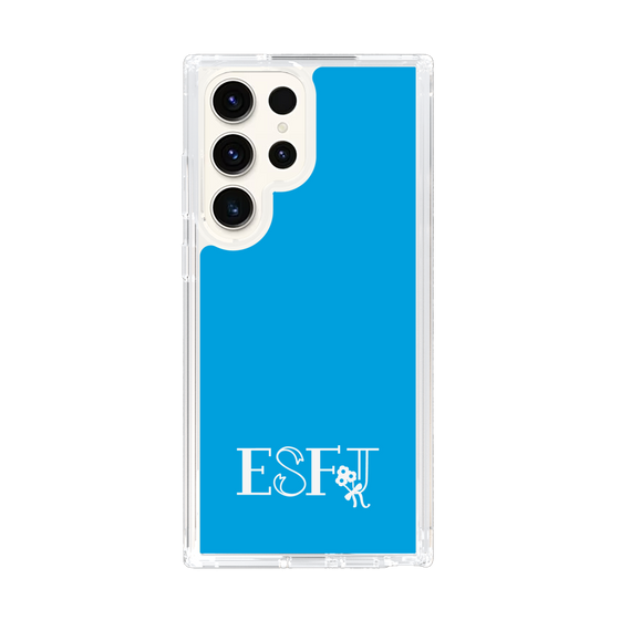 Slim Protection Case［ Original - ESFJ Consul - Alphabet - Blue ］