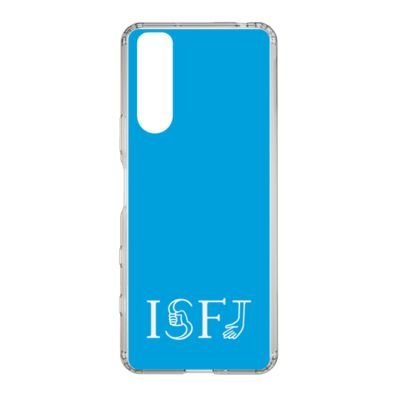 Slim Protection Case［ オリジナル - ISFJ 擁護者 - アルファベット - Blue ］