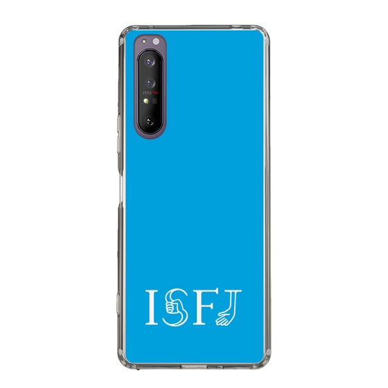 Slim Protection Case［ オリジナル - ISFJ 擁護者 - アルファベット - Blue ］