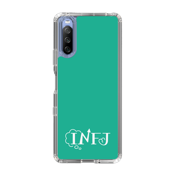 Slim Protection Case［ Original - INFJ Advocate - Alphabet - Green ］