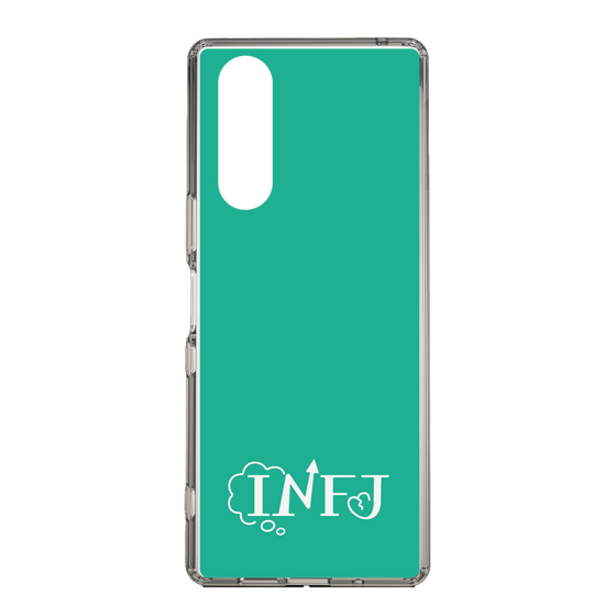 Slim Protection Case［ Original - INFJ Advocate - Alphabet - Green ］