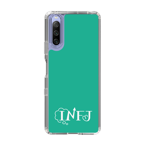 Slim Protection Case［ Original - INFJ Advocate - Alphabet - Green ］