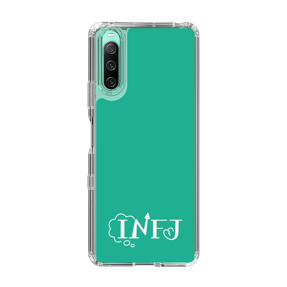Slim Protection Case［ Original - INFJ Advocate - Alphabet - Green ］