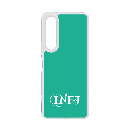 Slim Protection Case［ オリジナル - INFJ 提唱者 - アルファベット - Green ］