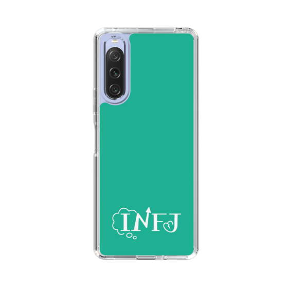 Slim Protection Case［ オリジナル - INFJ 提唱者 - アルファベット - Green ］