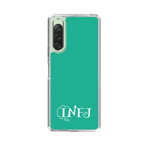 Slim Protection Case［ オリジナル - INFJ 提唱者 - アルファベット - Green ］