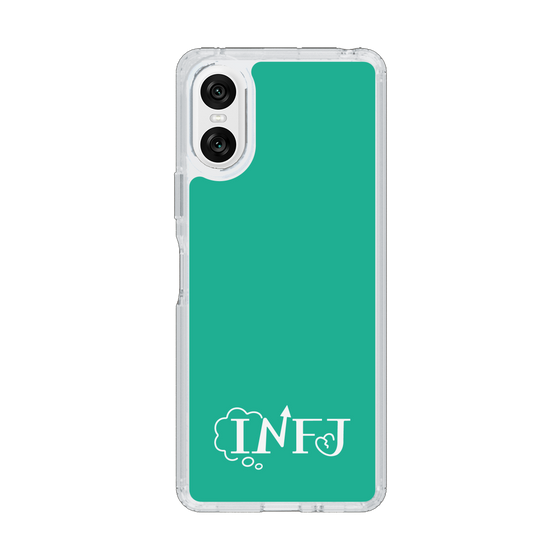 Slim Protection Case［ Original - INFJ Advocate - Alphabet - Green ］