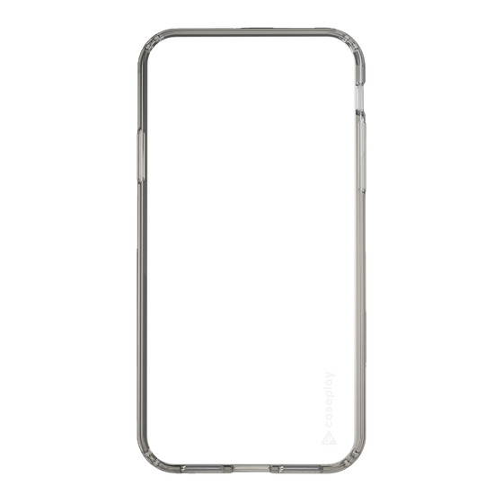 Slim Protection Case［ オリジナル - caseplayロゴ - ホワイト/B ］