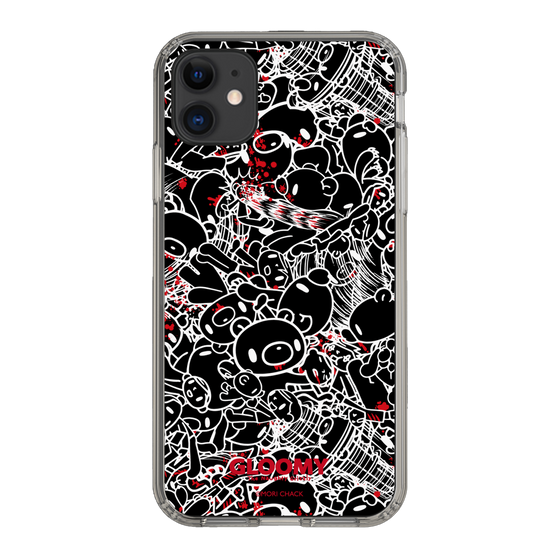 Slim Protection Case［ Gloomy - Pattern - Black ］