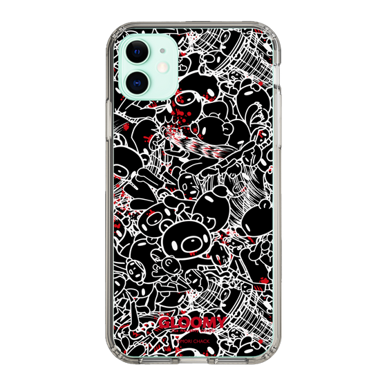Slim Protection Case［ Gloomy - Pattern - Black ］