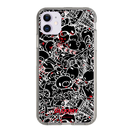 Slim Protection Case［ Gloomy - Pattern - Black ］