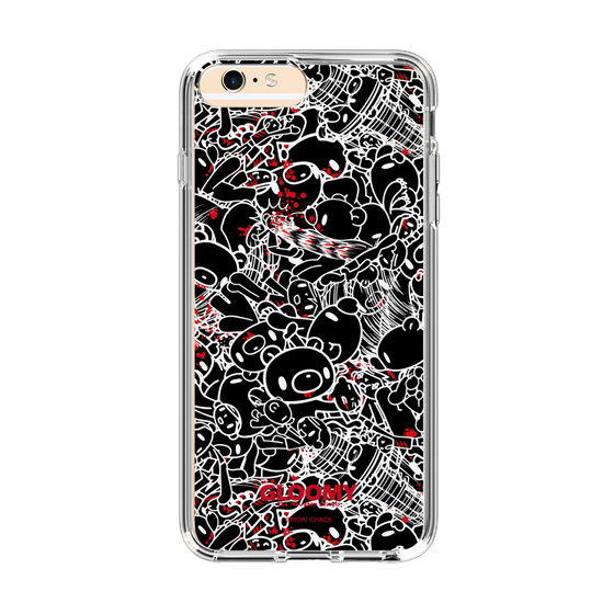 Slim Protection Case［ Gloomy - Pattern - Black ］