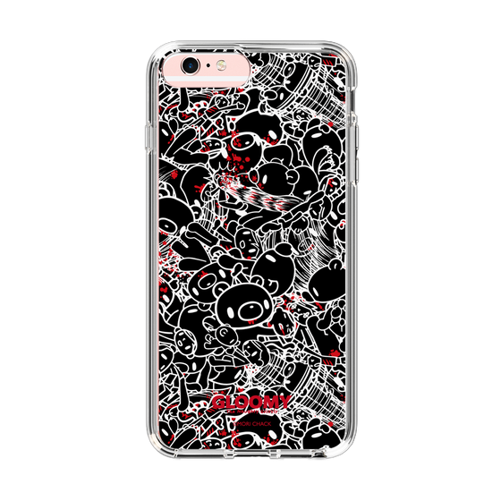 Slim Protection Case［ Gloomy - Pattern - Black ］