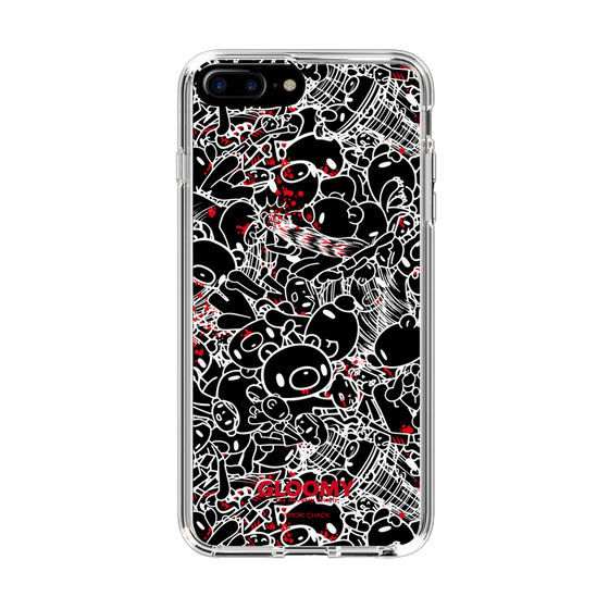 Slim Protection Case［ Gloomy - Pattern - Black ］