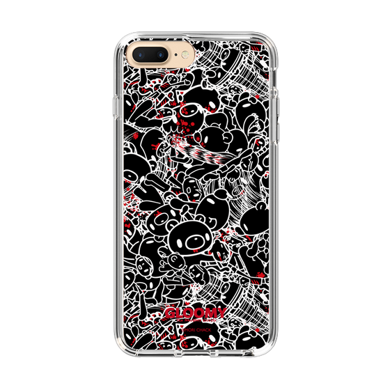 Slim Protection Case［ Gloomy - Pattern - Black ］