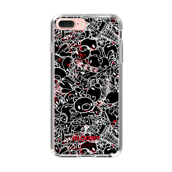 Slim Protection Case［ Gloomy - Pattern - Black ］