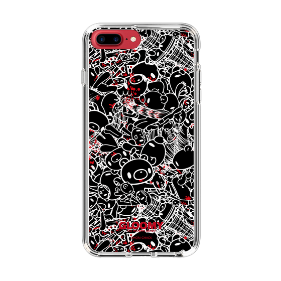 Slim Protection Case［ Gloomy - Pattern - Black ］