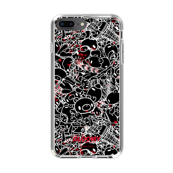 Slim Protection Case［ Gloomy - Pattern - Black ］