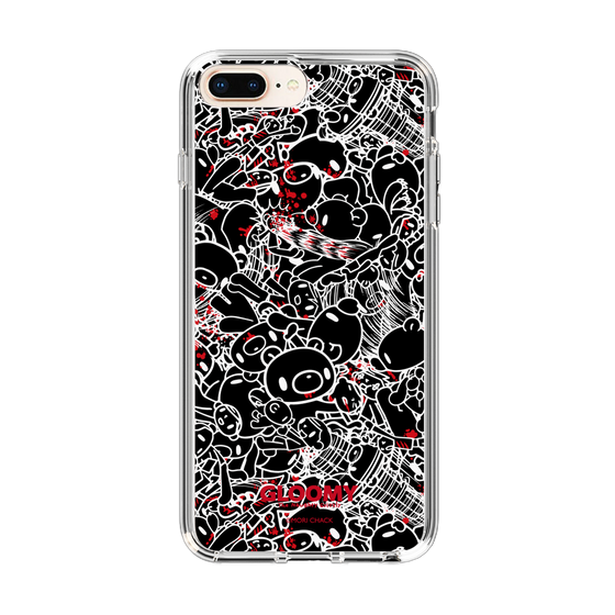 Slim Protection Case［ Gloomy - Pattern - Black ］