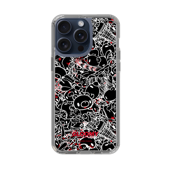 Slim Protection Case［ Gloomy - Pattern - Black ］