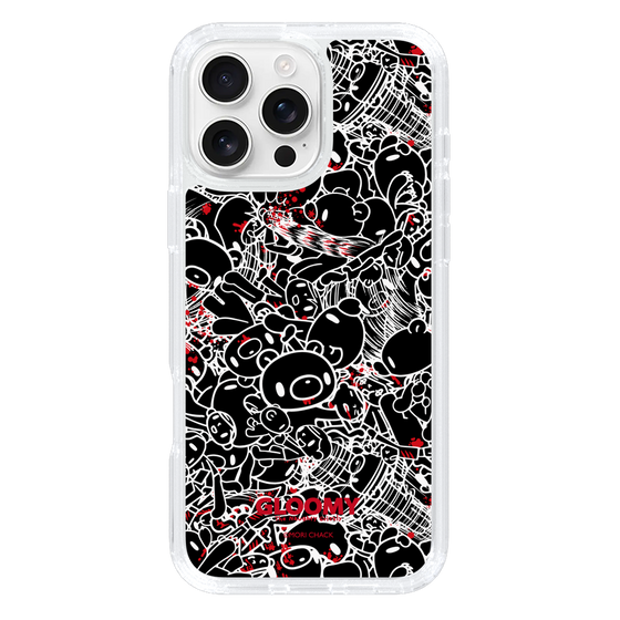 Slim Protection Case［ Gloomy - Pattern - Black ］