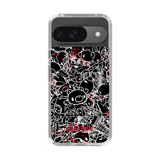 Slim Protection Case［ Gloomy - Pattern - Black ］
