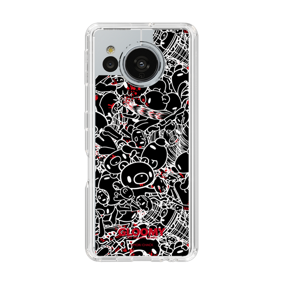 Slim Protection Case［ Gloomy - Pattern - Black ］