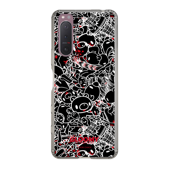 Slim Protection Case［ Gloomy - Pattern - Black ］
