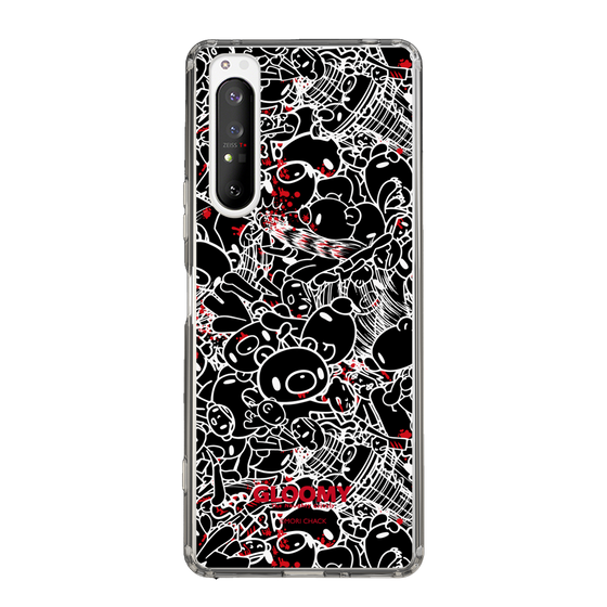 Slim Protection Case［ Gloomy - Pattern - Black ］