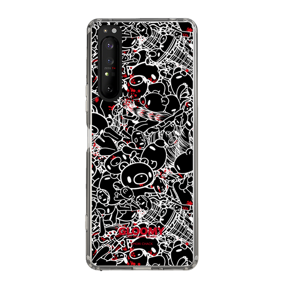 Slim Protection Case［ Gloomy - Pattern - Black ］