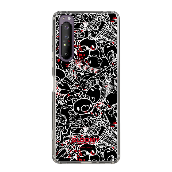 Slim Protection Case［ Gloomy - Pattern - Black ］