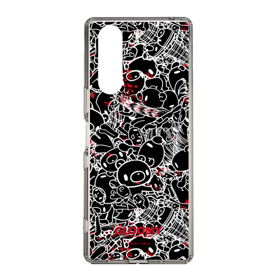 Slim Protection Case［ Gloomy - Pattern - Black ］
