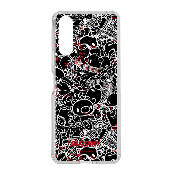 Slim Protection Case［ Gloomy - Pattern - Black ］
