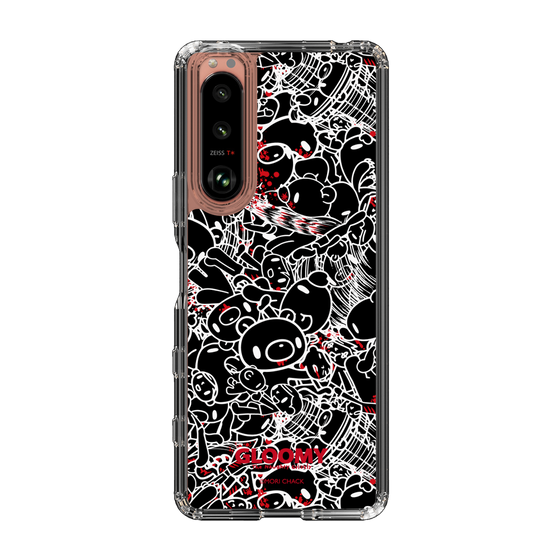 Slim Protection Case［ Gloomy - Pattern - Black ］